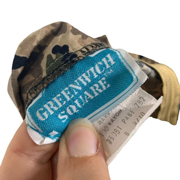 Vintage 90s Green Tan Floral Print Full Skirt Small - Picture 3 of 7